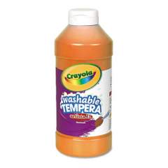 Crayola Artista II Washable Tempera Paint, Orange, 16 oz Bottle (543115036)