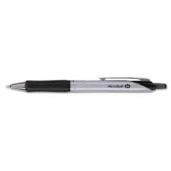 Pilot Acroball Pro Advanced Ink Ballpoint Pen, Retractable, Medium 1 mm, Black Ink, Silver Barrel, Dozen (31910)
