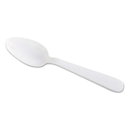 GEN Wrapped Cutlery, 6" Teaspoon, Heavyweight, Polypropylene, White, 1,000/Carton (HYWIWS)