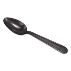 GEN Wrapped Cutlery, 6,25" Teaspoon, Heavyweight, Polypropylene, Black, 1,000/Carton (HYBIWS)