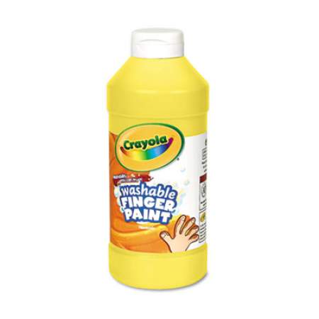 Crayola Washable Fingerpaint, Yellow, 16 oz Bottle (551316034)