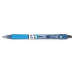 Pilot B2P Bottle-2-Pen Recycled Ballpoint Pen, Retractable, Medium 1 mm, Blue Ink, Translucent Blue Barrel, Dozen (32801)