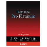 Canon Photo Paper Pro Platinum, 11.8 mil, 8.5 x 11, High-Gloss White, 20/Pack (2768B022)