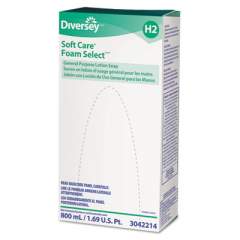 Diversey Foam Select General Purpose Lotion Soap, Floral, 800 mL Refill, 6/Carton (3042214)