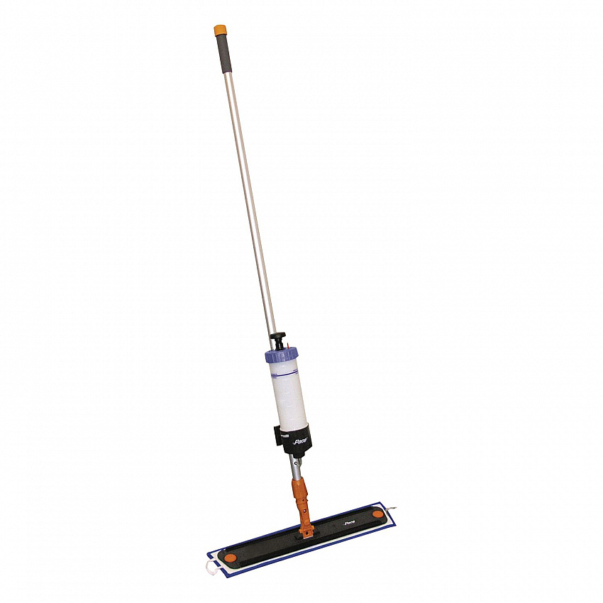 Pace 60 High Impact Cleaning Tool, 24" Microfiber Head, 60" Silver/Black/Red Aluminum/Plastic Handle (D3345354)