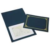 AbilityOne 7520015195771 SKILCRAFT Gold Foil Document Cover, 12 1/2 x 9 3/4, Blue, 5/Pack