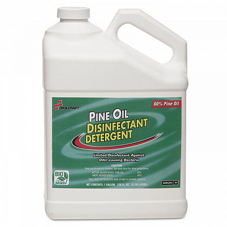 6840005843129, SKILCRAFT Pine Oil Disinfectant Detergent, 1 gal, 6/Carton (5843129)