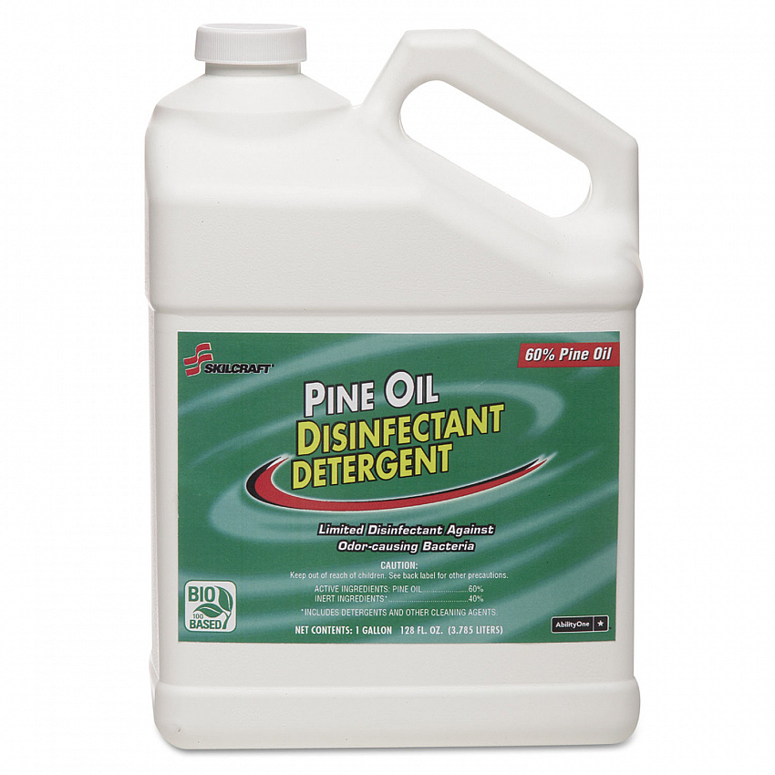 6840005843129, SKILCRAFT Pine Oil Disinfectant Detergent, 1 gal, 6/Carton (5843129)