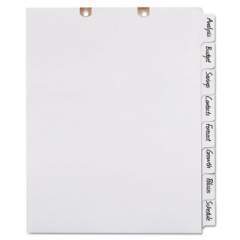 Avery WRITE AND ERASE TAB DIVIDERS FOR CLASSIFICATION FOLDERS, 8-TAB, SIDE TAB, LETTER (13161)