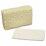 7920002402555, SKILCRAFT, Natural Cellulose Sponge, 3.63 x 5.75, 1.75" Thick, Natural, 12/Pack (2402555)