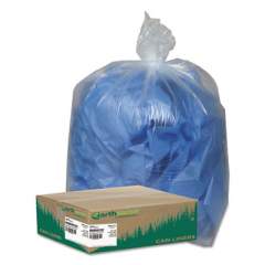 Earthsense Commercial Linear Low Density Clear Recycled Can Liners, 45 gal, 1.5 mil, 40" x 46", Clear, 100/Carton (RNW4615C)