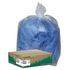 Earthsense Commercial Linear Low Density Clear Recycled Can Liners, 33 gal, 1.25 mil, 33" x 39", Clear, 100/Carton (RNW4015C)