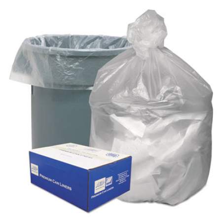 Good 'n Tuff Waste Can Liners, 56 gal, 14 microns, 43" x 46", Natural, 200/Carton (GNT4348)