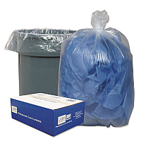 Linear Low-Density Can Liners, 30 gal, 0.71 mil, 30" x 36", Clear, 25 Bags/Roll, 10 Rolls/Carton (303618C)