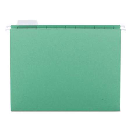 Smead Colored Hanging File Folders, Letter Size, 1/5-Cut Tab, Green, 25/Box (64061)