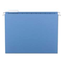 Smead Colored Hanging File Folders, Letter Size, 1/5-Cut Tab, Blue, 25/Box (64060)