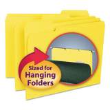 Smead Interior File Folders, 1/3-Cut Tabs, Letter Size, Yellow, 100/Box (10271)