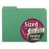 Smead Interior File Folders, 1/3-Cut Tabs, Letter Size, Green, 100/Box (10247)