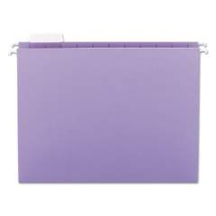 Smead Colored Hanging File Folders, Letter Size, 1/5-Cut Tab, Lavender, 25/Box (64064)