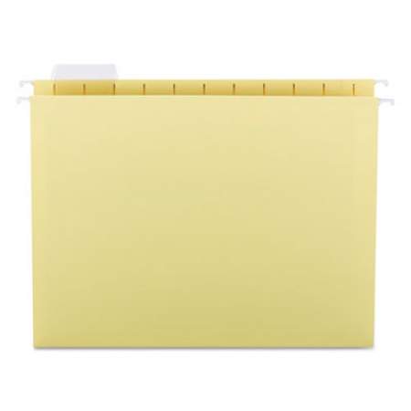 Smead Colored Hanging File Folders, Letter Size, 1/5-Cut Tab, Yellow, 25/Box (64069)