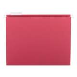 Smead Colored Hanging File Folders, Letter Size, 1/5-Cut Tab, Red, 25/Box (64067)
