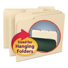 Smead Interior File Folders, 1/3-Cut Tabs, Letter Size, Manila, 100/Box (10230)