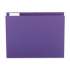 Smead Colored Hanging File Folders, Letter Size, 1/5-Cut Tab, Purple, 25/Box (64072)