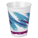 Dart Jazz Hot Paper Vending Cups, 12oz, Blue/purple/white, Jazz Theme, 35/pk, 20/ct (V12TX0005)