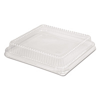 Plastic Dome Lid, 10.75 x 10.19 x 1.63, Clear, 100/Carton (321LDL)