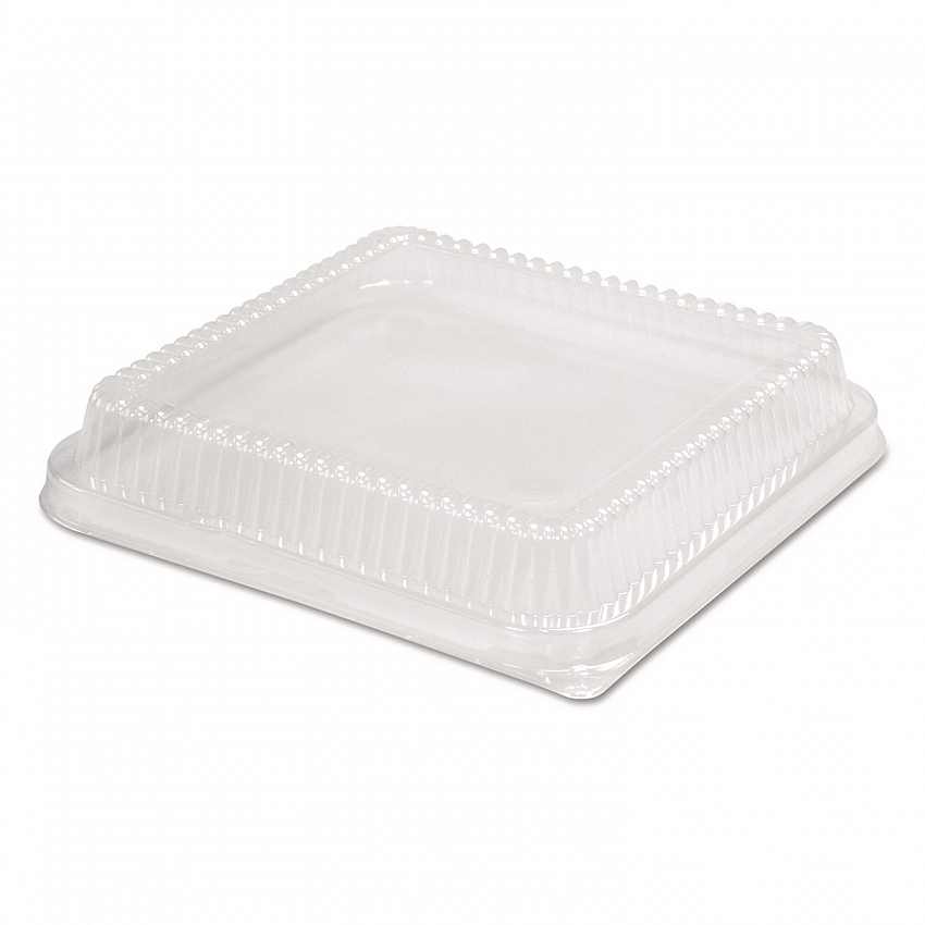 Plastic Dome Lid, 10.75 x 10.19 x 1.63, Clear, 100/Carton (321LDL)