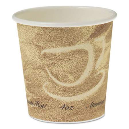 Dart Single Sided Poly Paper Hot Cups, 4 oz, Mistique Design, 1,000/Carton (374MS)