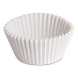 Hoffmaster FLUTED BAKE CUPS, 0.75 OZ, 1.25 X 0.88 X 0.88, WHITE, 500/PACK, 20 PACKS/CARTON (BL1143)
