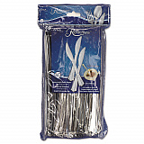Reflections Heavyweight Plastic Utensils, Knife, Silver, 40/Pack, 8 Packs/Carton (REF320KN)