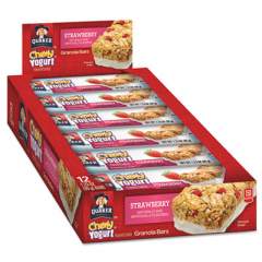 Quaker Chewy Yogurt Granola Bars, 1.23 oz Bar, Strawberry, 12/Box (31567)