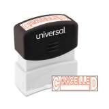 Universal Message Stamp, CANCELLED, Pre-Inked One-Color, Red (10045)