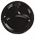 Heavyweight Plastic 3-Compartment Plates, 10.25