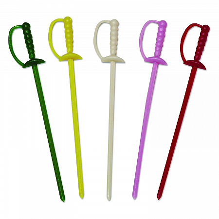 Sword Picks, Plastic, 3.25