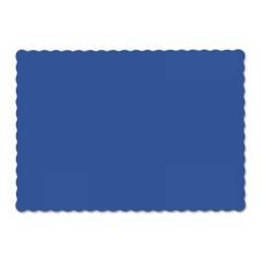 Hoffmaster SOLID COLOR SCALLOPED EDGE PLACEMATS, 9.5 X 13.5, NAVY BLUE, 1,000/CARTON (310523)