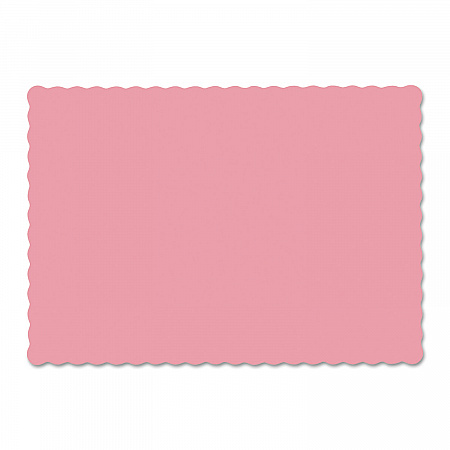Placemats, Smooth Surface, Scalloped Edges, 13.5