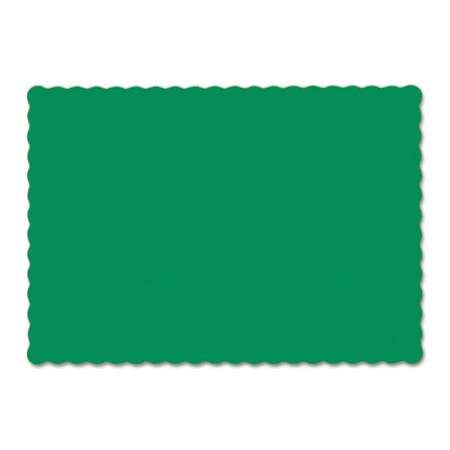 Hoffmaster SOLID COLOR SCALLOPED EDGE PLACEMATS, 9.5 X 13.5, JADE, 1,000/CARTON (310526)