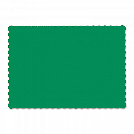 Placemats, Smooth Surface, Scalloped Edges, 13.5