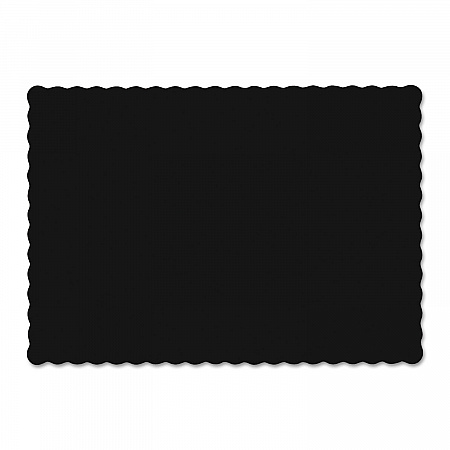 Placemats, Smooth Surface, Scalloped Edges, 13.5