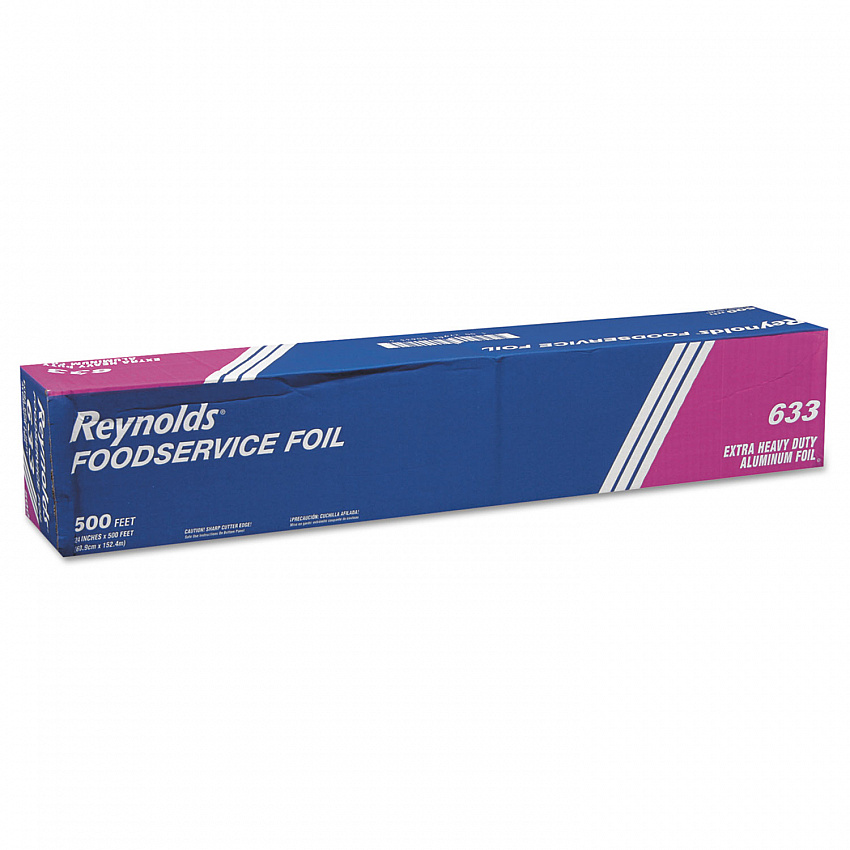 Extra Heavy-Duty Aluminum Foil Roll, 24" x 500 ft (633)