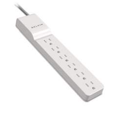 Belkin Home/Office Surge Protector, 6 Outlets, 4 ft Cord, 720 Joules, White (BE10600004)