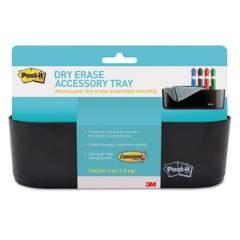 Post-it Dry Erase Accessory Tray, 8 1/2 x 3 x 5 1/4, Black (DEFTRAY)