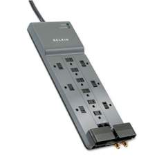 Belkin Professional Series SurgeMaster Surge Protector, 12 Outlets, 10 ft Cord, Gray (BE11223410)