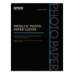 Epson Professional Media Metallic Luster Photo Paper, 10.5 mil, 8.5 x 11, White, 25/Pack (S045596)