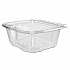 ClearPac SafeSeal rPET Tamper-Resistant Container, ProPlanet Seal, Flat Lid, 32 oz, Clear, 100/Bag, 2 Bags/Carton (CH32DEF)