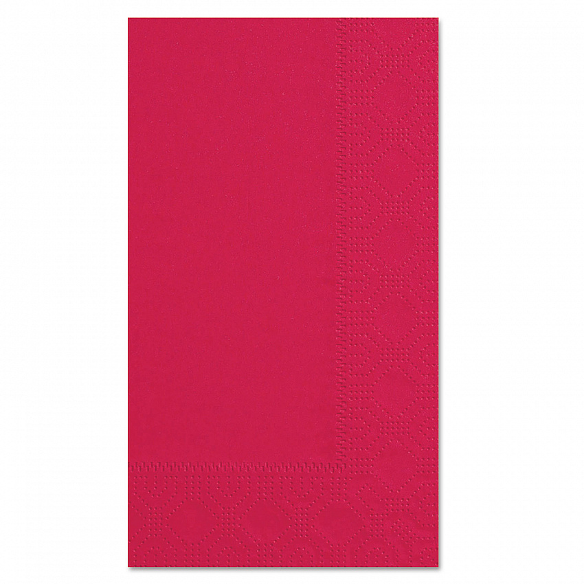 Dinner Napkins, 2-Ply, 15 x 17, Red, 1,000/Carton (180511)