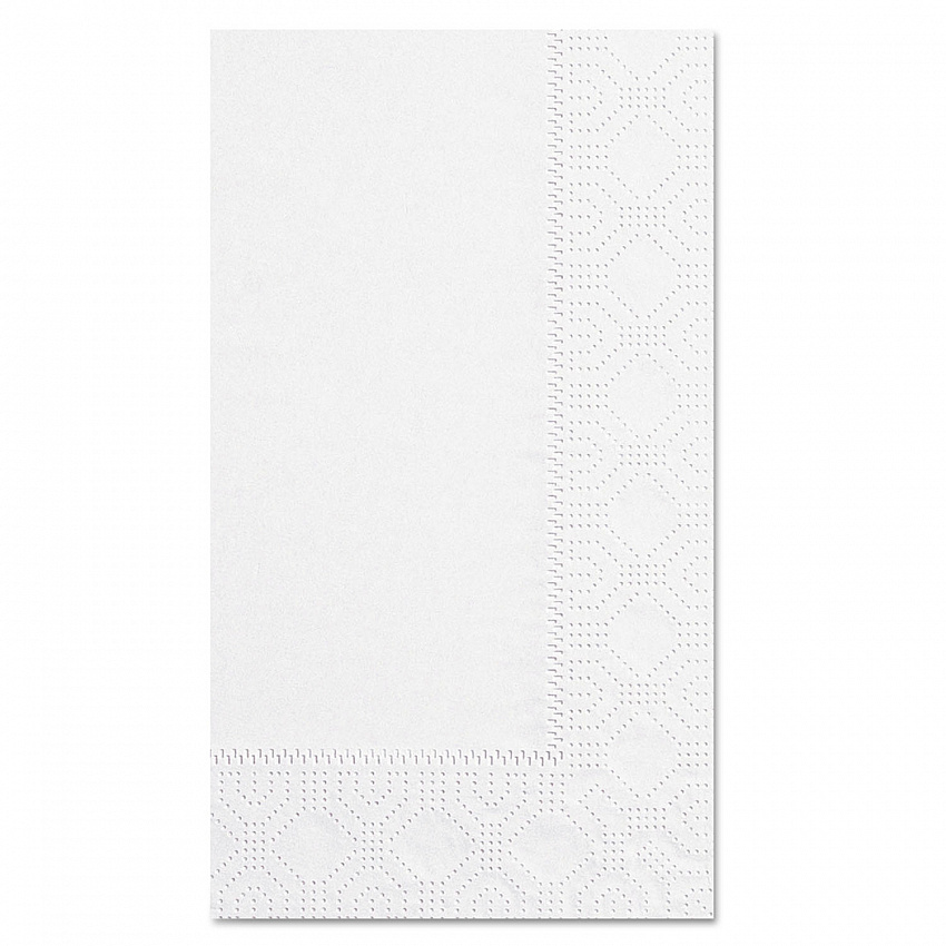 Dinner Napkins, 2-Ply, 15 x 17, White, 1,000/Carton (180500)